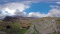 Time lapse of Llyn Gwynant in Snowdonia National Park Gwynedd North Wales