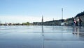 The Miroir d`eau in Bordeaux, France.