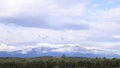 Time lapse in a mountain with the clouds