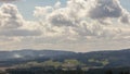 Time lapse of moving clouds and rolling fog over Chehelam mountains and Tualatin River Valley 4k uhd