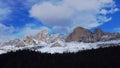 Time lapse - Moving coulds over the Rosengarten mountain range