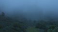 Time-lapse of night in mountains, foggy dangerous landscape, frightful darkness