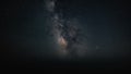 Time lapse of a night starfall against the background of the Milky Way and the starry sky