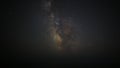 Time lapse of a night starfall against the background of the Milky Way and the starry sky. Gradual change in lighting