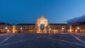 Time lapse of a night to day at Comercio Square in Lisbon