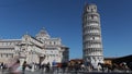 Time Lapse of the Piazza dei Miracoli with Cathedral, the Leaning Tower and the Barouche with horse.