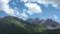 Time-lapse shot of a landscape with mountains near Luenersee, Austria