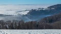 Time lapse, smoky clouds above the lake. TÃÂ¼rlersee lake, Affoltern, Canton of Zurich, Switzerland