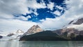 Time Lapse of Spegazzini Glacier Amidst Lush Forest and Ice