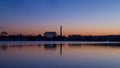 Time lapse of sunrise on Lincoln Memorial and Washington Monument in Washington, DC