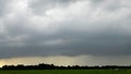 Time-lapse of a thunderstorm with heavy rainfall