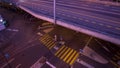 Time lapse traffic during sunset. Zurich. Hardbrucke. Switzerland