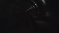 Time lapse video of fast high speed subway train moving through dark tunnel 3840x2160