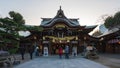 Time lapse video of Kushida Shrine in Hakata, Fukuoka, Japan