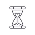 Time limit black icon concept. Time limit flat vector symbol, sign, illustration.