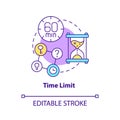 Time limit concept icon