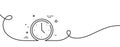 Time line icon. Working hours sign. Continuous line with curl. Vector Royalty Free Stock Photo