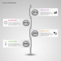 Time line info graphic with design flags template