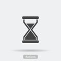 Time loading icon, Black vector is type EPS10