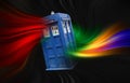 Time lord doctor who space travel tardis vortex black hole Royalty Free Stock Photo