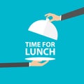 Time for lunch, vector