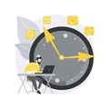 Time management abstract concept vector illustration. Royalty Free Stock Photo