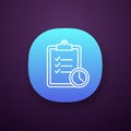 Time management app icon Royalty Free Stock Photo