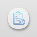 Time management app icon Royalty Free Stock Photo