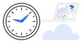 Time Management and Cloud-Based Data Analysis with Modern Digital Solutions Royalty Free Stock Photo