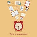 Time management concept planning, organization, working time.