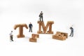 Time management concept and team building idea Royalty Free Stock Photo