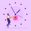 Time management concept. vector illustration Royalty Free Stock Photo