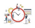 Time management, distribution of priority of tasks, strategic planning, organization of working time, management