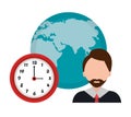 Time management graphic Royalty Free Stock Photo