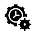 Time management icon for productivity and efficiency Royalty Free Stock Photo