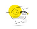 Time management line icon. Clock sign. Watch. Vector