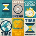 Time management poster Royalty Free Stock Photo