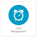 Time management Simple Logo Icon Vector Ilustration
