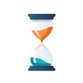 Time management software filled gradient logo Royalty Free Stock Photo