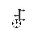 Time management, timeline icon. Element of time management icon. Thin line icon for website design and development, app Royalty Free Stock Photo