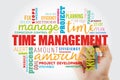 Time Management word cloud collage