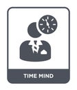 time mind icon in trendy design style. time mind icon isolated on white background. time mind vector icon simple and modern flat