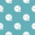 Time minus pattern seamless blue Royalty Free Stock Photo