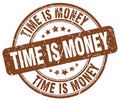 time is money brown stamp