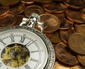 Time is money copper Royalty Free Stock Photo