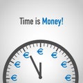 Time is Money, Euro Concept Royalty Free Stock Photo