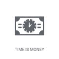 Time is money icon. Trendy Time is money logo concept on white b Royalty Free Stock Photo
