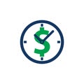 Time Money Logo Icon Design Royalty Free Stock Photo