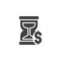 Time is money vector icon Royalty Free Stock Photo