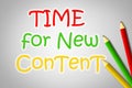 Time For New Content Concept Royalty Free Stock Photo